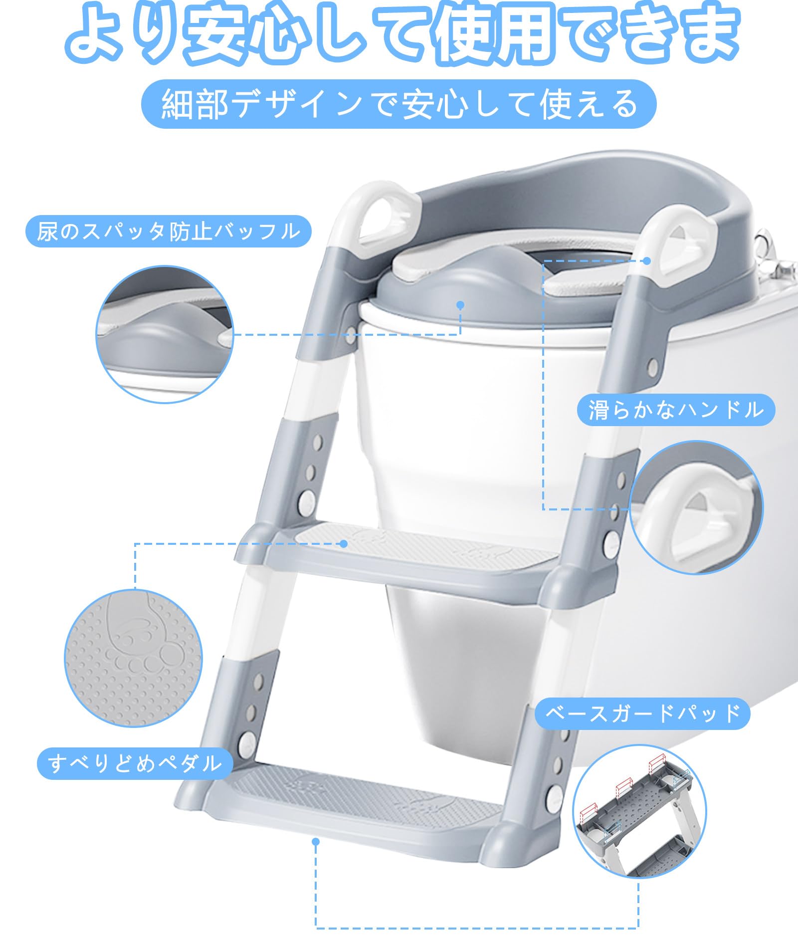 Amazon.co.jp: TANBIN 補助便座 トイレトレーニング 6段階高さ調整